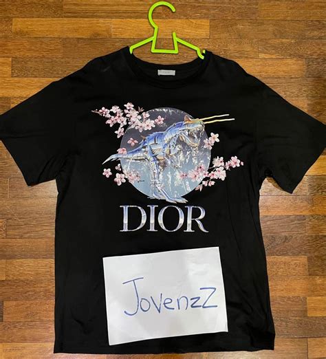 dior dinasour t shirt|Dior x Sorayama Tyrannosaurus Rex Cherry Blossom .